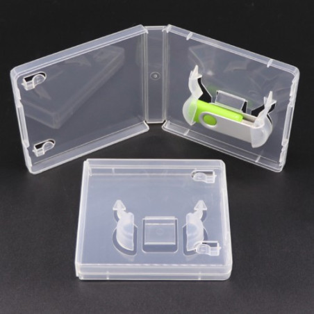 Pack 5 - Universal USB flash drive case box - transparent