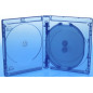 Blu-ray Case 8 Discs, 25mm - Transparent Blue