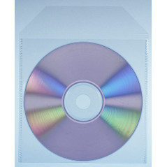 Pack 600 - Thick Plastic Bags (120my) for individual CD DVD BD 100% Transparent