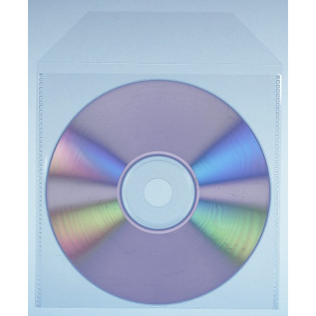 Pack 100 - Sachets en plastique épais (120my) pour CD DVD BD individuels 100% Transparent