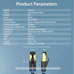 Cavo di rete Vention SFTP RJ45 Cat.8 - 20m