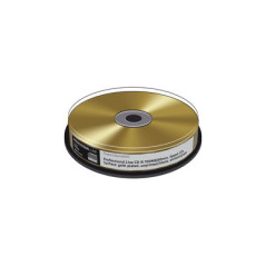 Prof. Line CD-R 52x 700MB MediaRange Ouro Verdadeiro,  10 uni