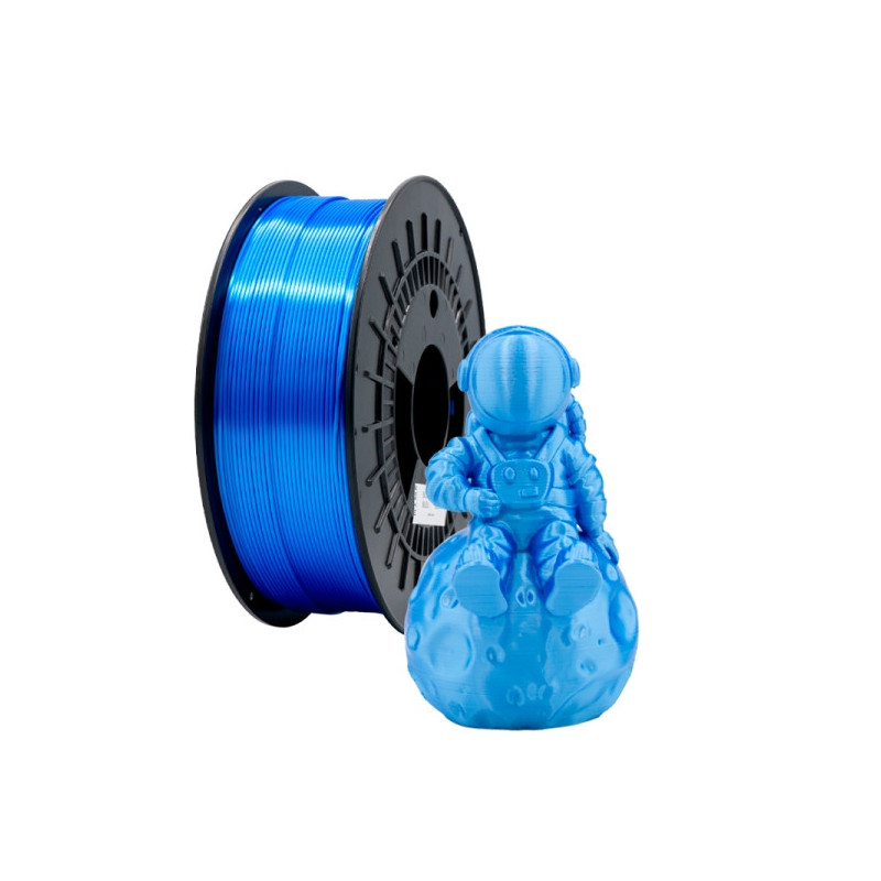 Filamento 3D PLA SILK - Diametro 1.75mm - Bobina 1kg - Color Azul