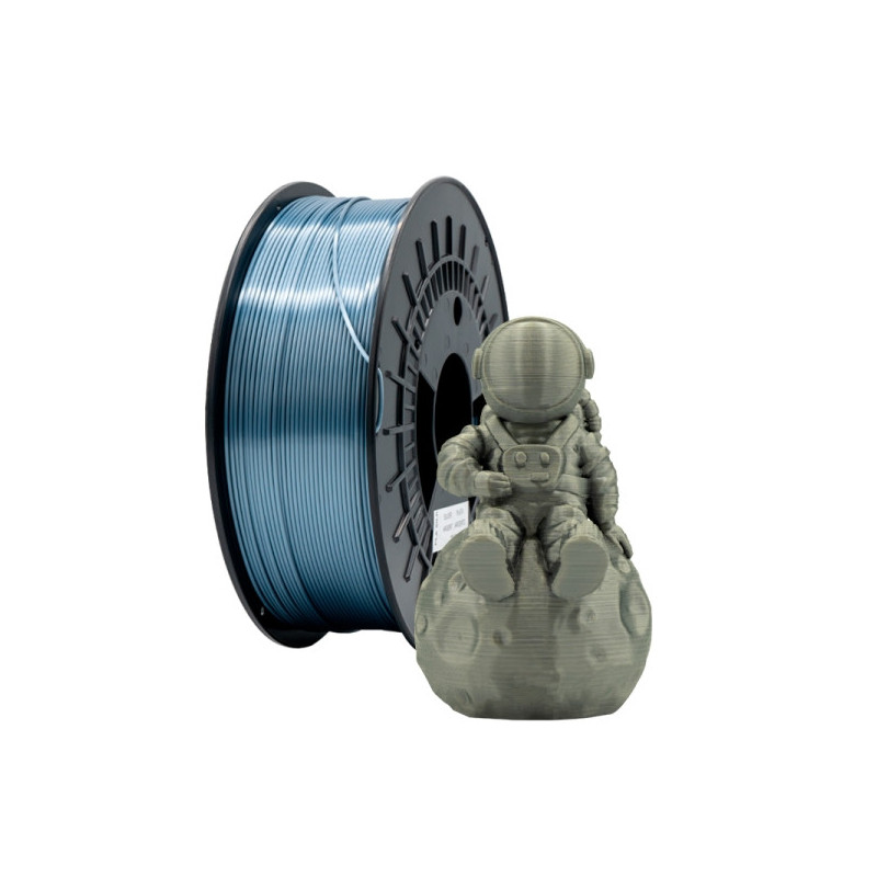 Filamento 3D PLA SILK - Diametro 1.75mm - Bobina 1kg - Cor Prata