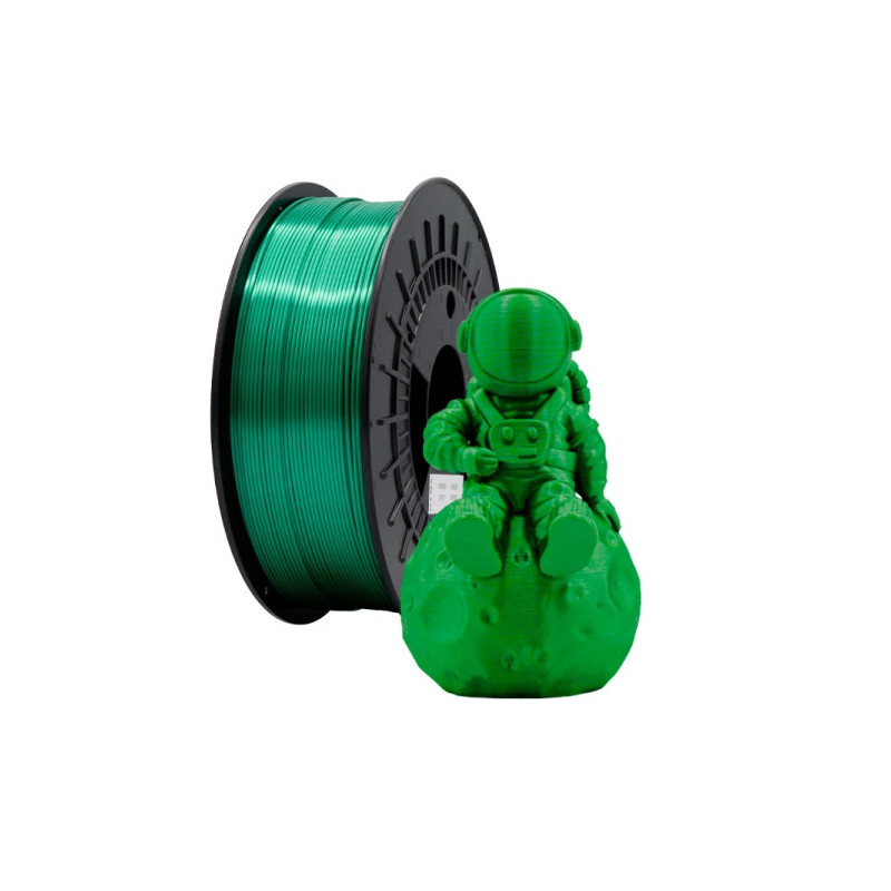 Filamento 3D PLA SILK - Diametro 1.75mm - Bobina 1kg - Color Verde