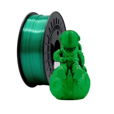 Filamento 3D PLA SILK - Diametro 1.75mm - Bobina 1kg - Cor Verde