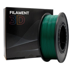 Filamento 3D PLA - Diametro 1.75mm - Bobina 1kg - Color Verde Oscuro