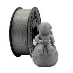 Filamento 3D PLA GLITTER - Diametro 1.75mm - Bobina 1kg - Color Plata