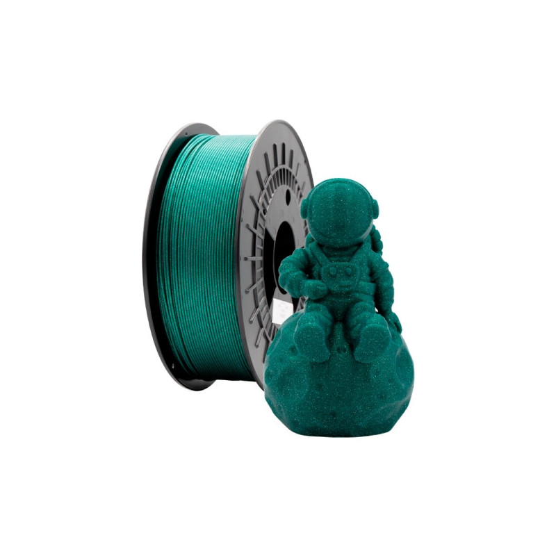 Filamento 3D PLA GLITTER - Diametro 1.75mm - Bobina 1kg - Color Verde