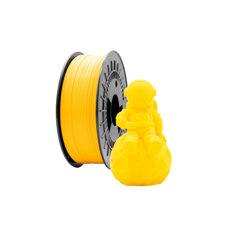 Filamento 3D PLA MATE - Diametro 1.75mm - Bobina 1kg - Color Amarillo