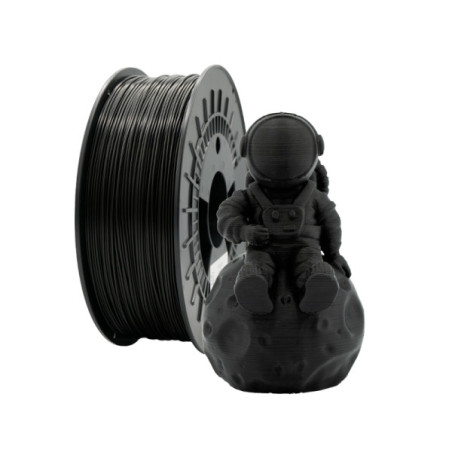 Filamento 3D PLA MATE - Diametro 1.75mm - Bobina 1kg - Color Negro