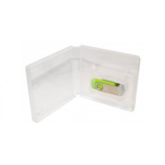 300 uni - Estuche universal para memoria USB transparente