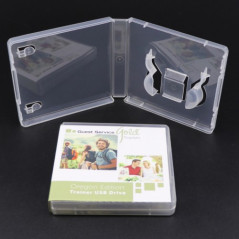 300 uni - Estuche universal para memoria USB transparente