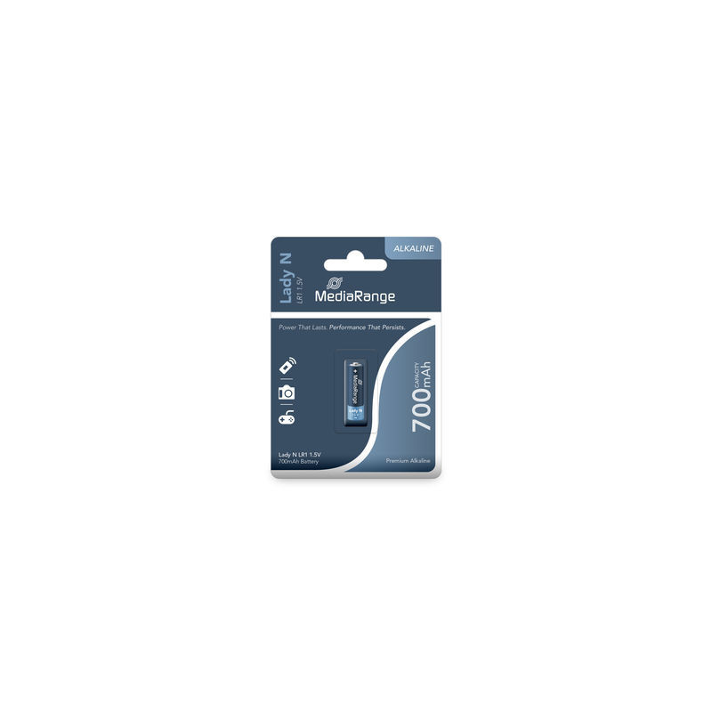 Pilhas MediaRange Alcalinas Lady N|LR1 1.5V Pack 1 Pilhas MediaRange Alcalinas Lady N|LR1 1.5V Pack 1