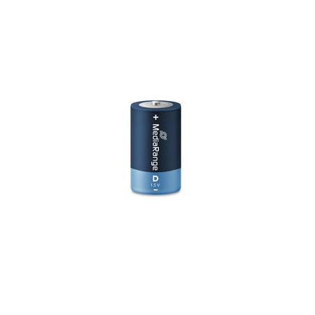 MediaRange Premium Alkaline Batteries, Mono D|LR20|1.5V, Pack 2