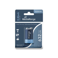 MediaRange Premium Alkaline Battery, E-Block|6LR61|9V