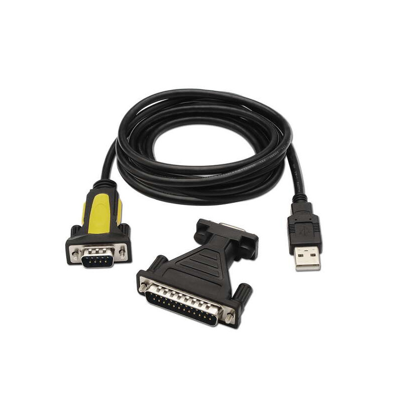 USB til Seria umsetari - A Type Hanur til RS232 DB9/M DB25/M - 1.8m ...