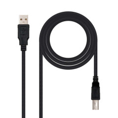 USB-A 2.0 Kabel, männlich zu USB-B, männlich, 1,80 m
