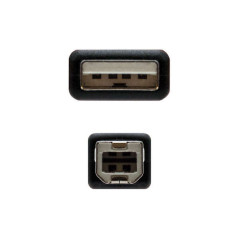 USB-A 2.0 Kabel, männlich zu USB-B, männlich, 1,80 m
