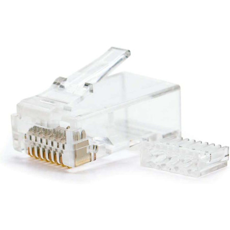 Conector para Cable de Red RJ45 Cat.6 UTP 8 Hilos 10uds.