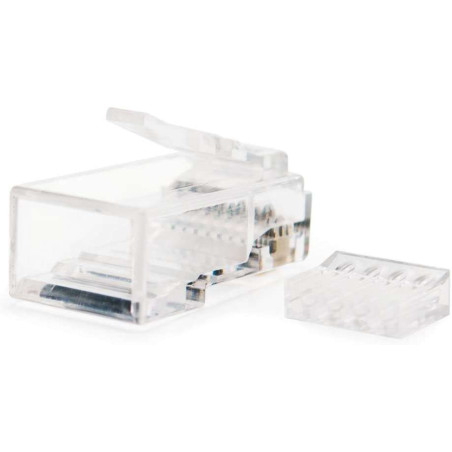 Conector para Cable de Red RJ45 Cat.6 UTP 8 Hilos 10uds.