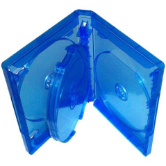Estuche BluRay para 6 Discos 22mm Azul MediaRange