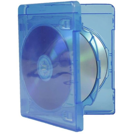 Caixa BluRay para 4 Discos 14mm Azul MediaRange