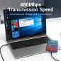 Cabo USB-C Macho a USB-C Macho - 1.5m 3A - PD60W