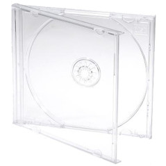 Pack 100 - ECO 10.4mm CD Jewelcase pour 1 CD/DVD Transparent MediaRange