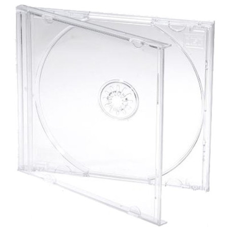 Pack 100 ECO - 10.4mm CD Jewelcase para 1 CD/DVD Transparente MediaRange