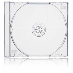 Pack 100 ECO - 10.4mm CD Jewelcase para 1 CD/DVD Transparente MediaRange