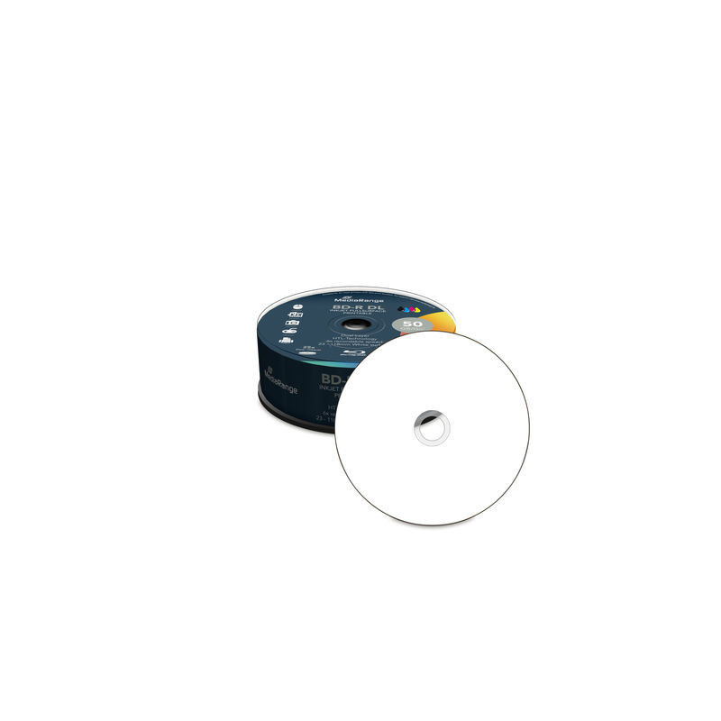 BD-R Dual Layer 50GB, 6x speed, inkjet fullsurface printable, Cake 25