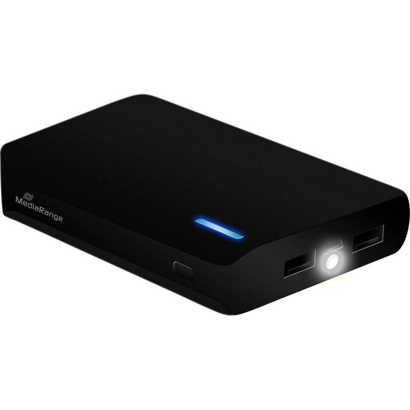 Powerbank MediaRange 8.800mAh Duplo USB - MR752 Powerbank MediaRange 8.800mAh Duplo USB - MR752