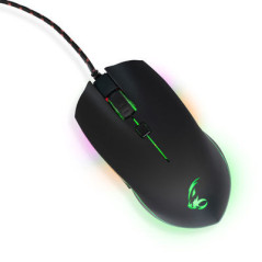 MediaRange Gaming-Serie: Kabelgebundene optische 6-Tasten-Gaming-Maus mit RGB-Beleuchtung