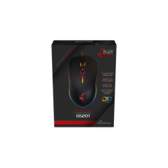 Ratón gaming óptico con cable, 6 botones e iluminación RGB (Serie Gaming de MediaRange)