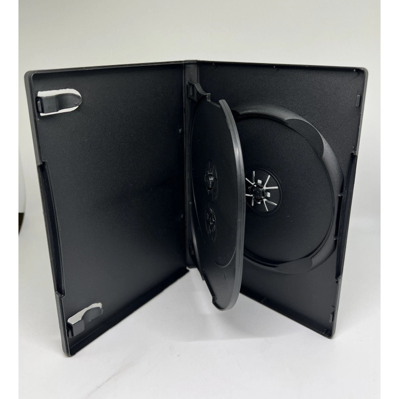 Caixa DVD 3 Discos 14mm Preta MediaRange