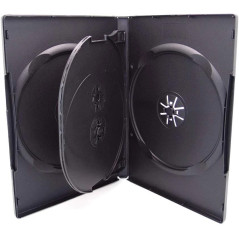 Capa DVD 4 Discos 14mm Preta MediaRange