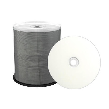 Prof. Line CD-R 700MB 80min 52x, inkjet FF printable, white, MRPL501-C, wide sputtered, Cake 100