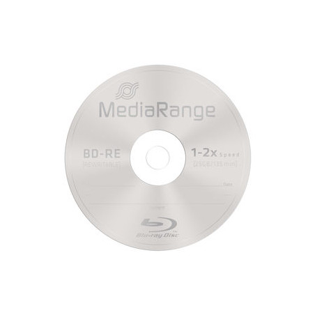 MediaRange Regravável BD-RE 25GB 2x speed, rewritable, Cake 10