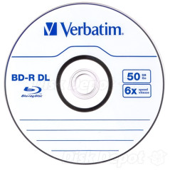 BD-R Verbatim 50GB 6x Whita Blue Surface Hard Coat- 10 uni