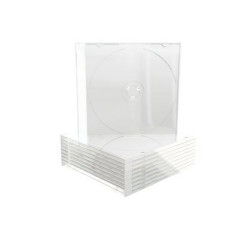 CD Slimcase for 1 disc, 5.2mm, bandeja frosted/transparent