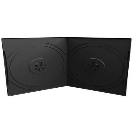 Capa CD/DVD 7mm, Pocket-Sized, 2 Disc, Black