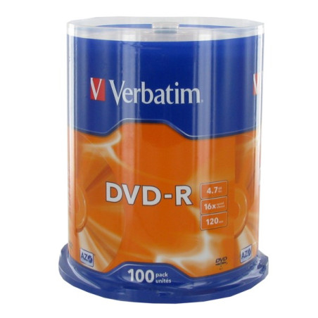 Verbatim DVD-R AZO 4.7GB 16X MATT SILVER SURFACE Cake 50