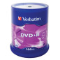 Verbatim DVD+R AZO 4.7GB 16X MATT SILVER SURFACE Cake 100