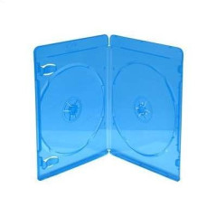 Estuche BluRay para 2 Disco 11mm Azul MediaRange